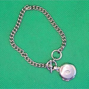 Vera Bradley silver tone charm  Bracelet With Locket.